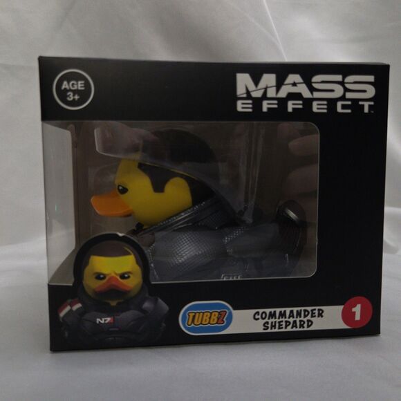 NIB Tubbz - Mass Effect - Commander Shepard #1 Collectible Rubber Duck - Picture 1 of 4